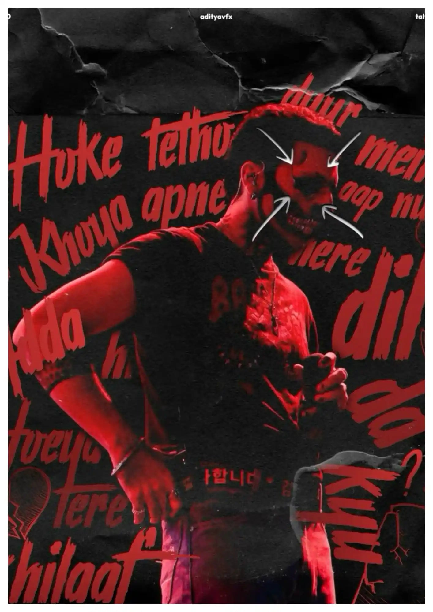 Edgy Graffiti Underground Rap Culture Poster
