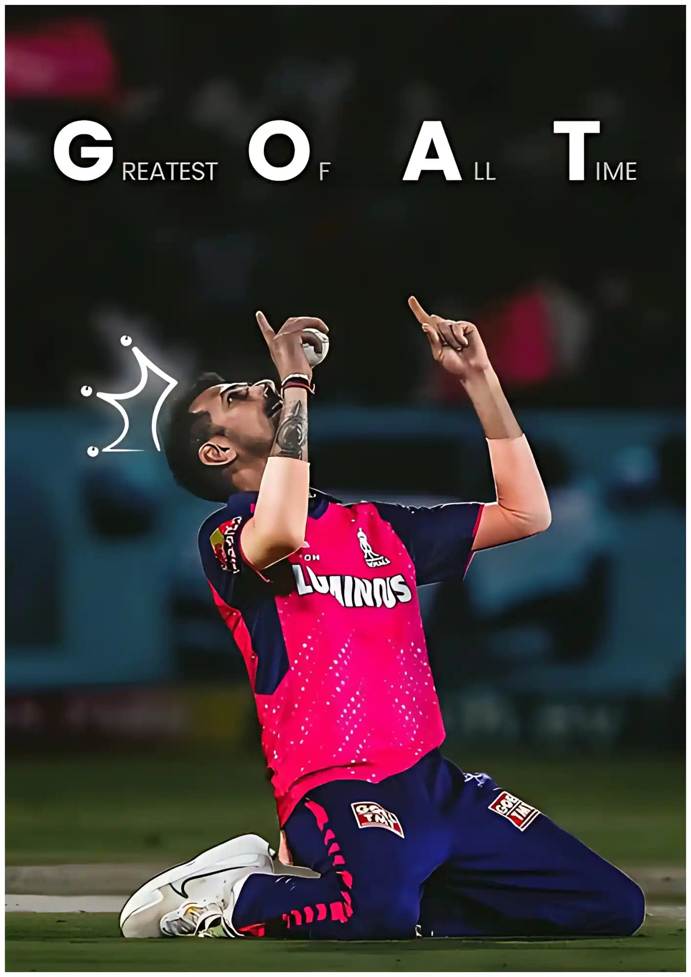 Chahal GOAT Tribute Poster - IPL
