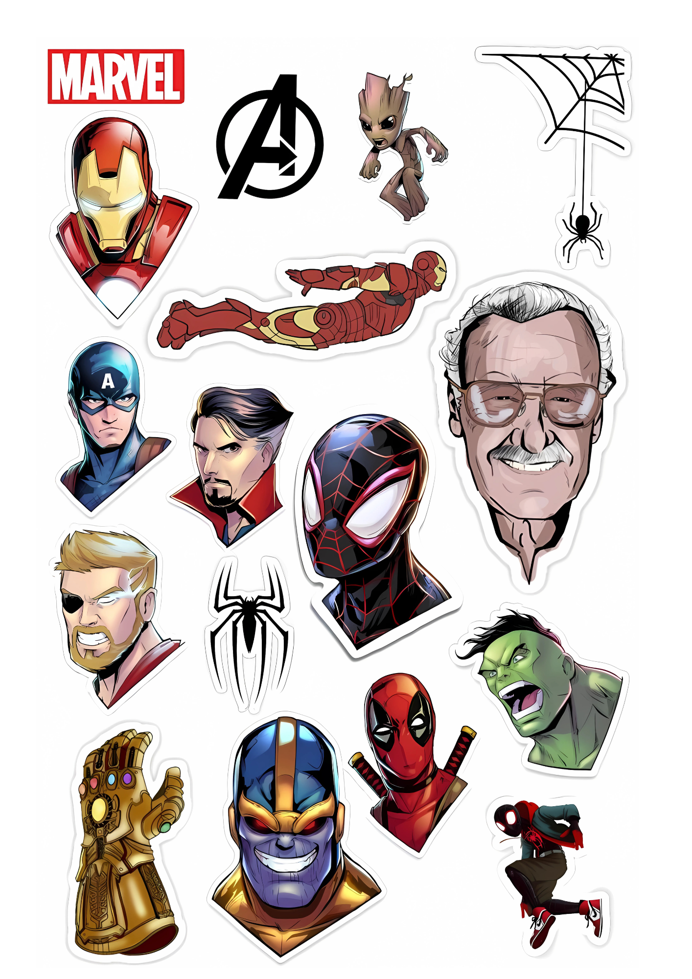 Stan Lee Tribute Sticker Pack - (16 pcs)