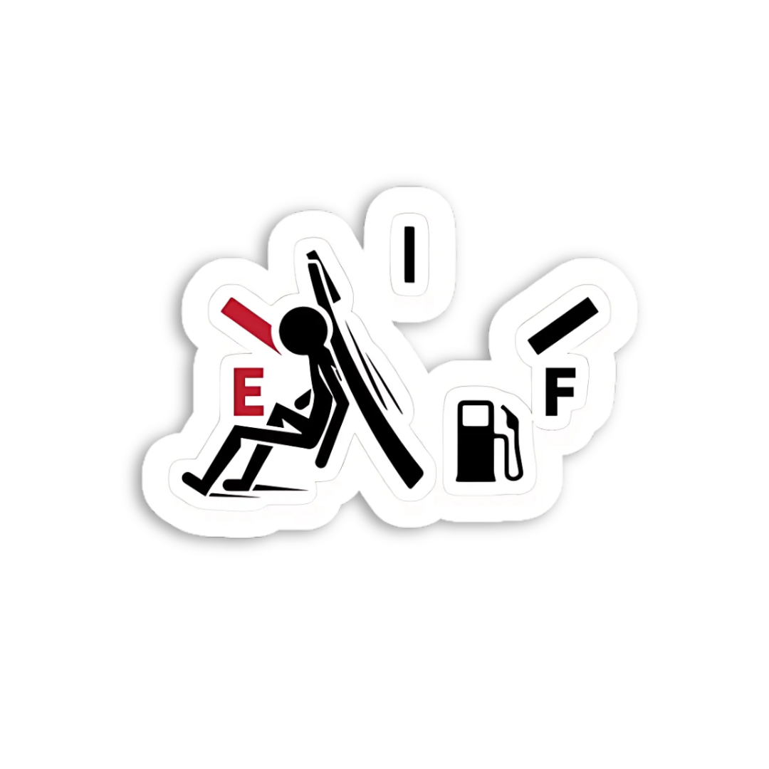 Airborne Motorcycle Stunt Rider Action Sticker