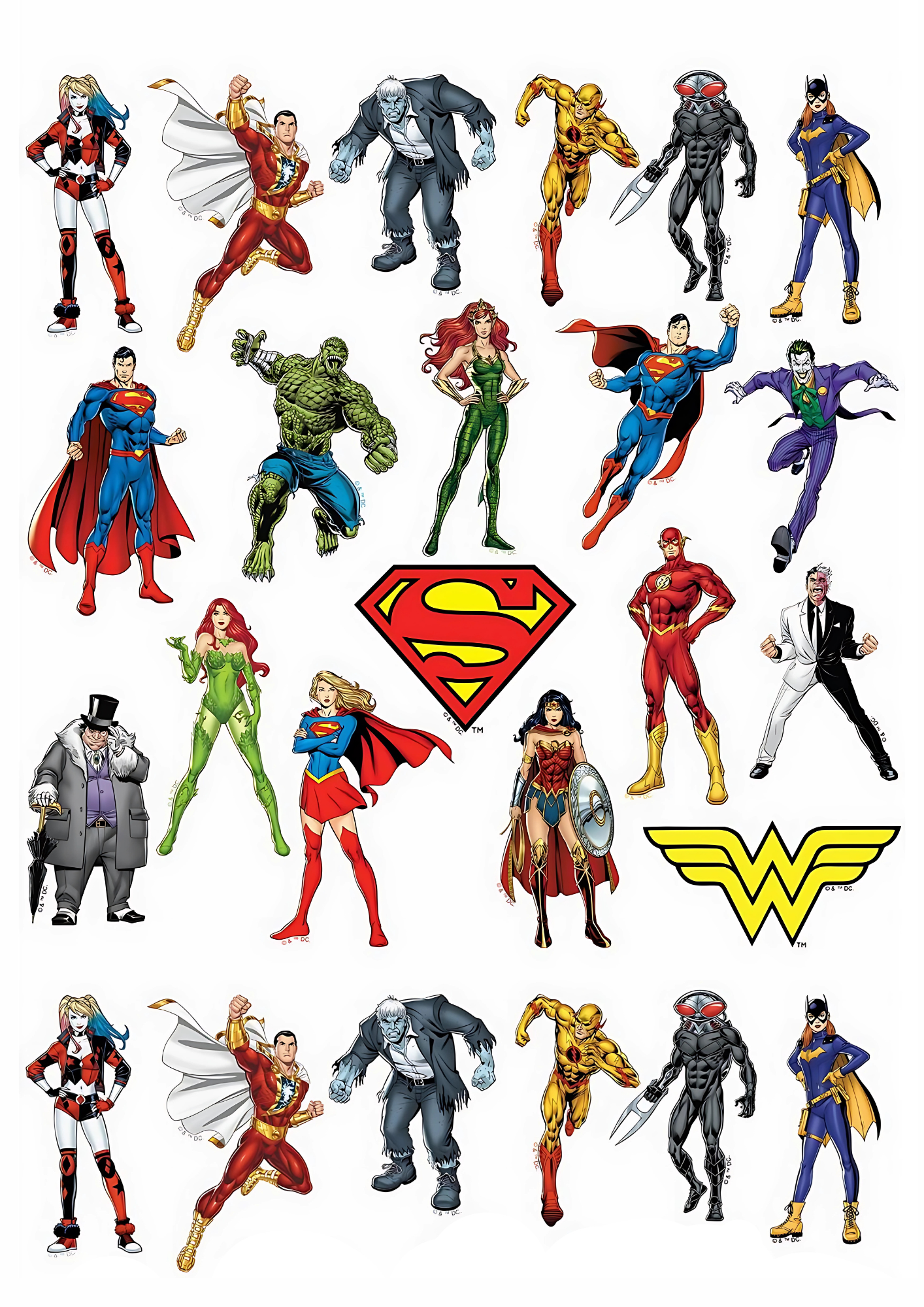 Marvel and DC Mini Heroes Sticker Collection - (25 pcs)