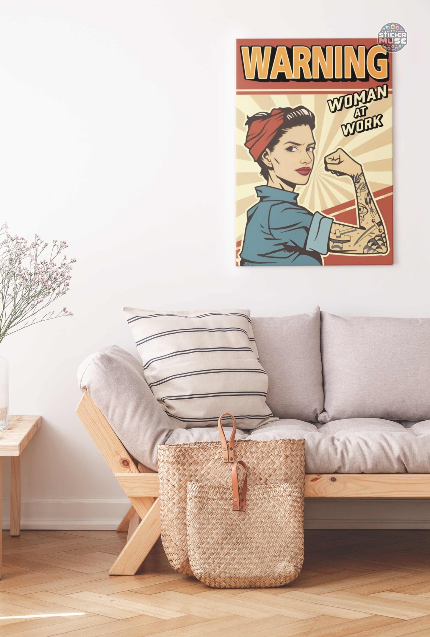 Warning Woman at Work | POSTER