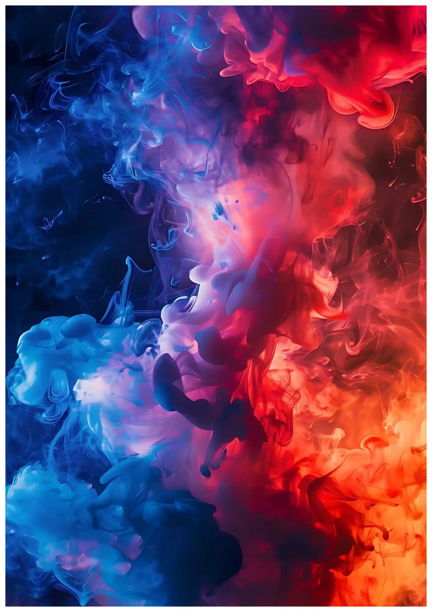 Abstract Nebula Cosmic Colors Universe Poster