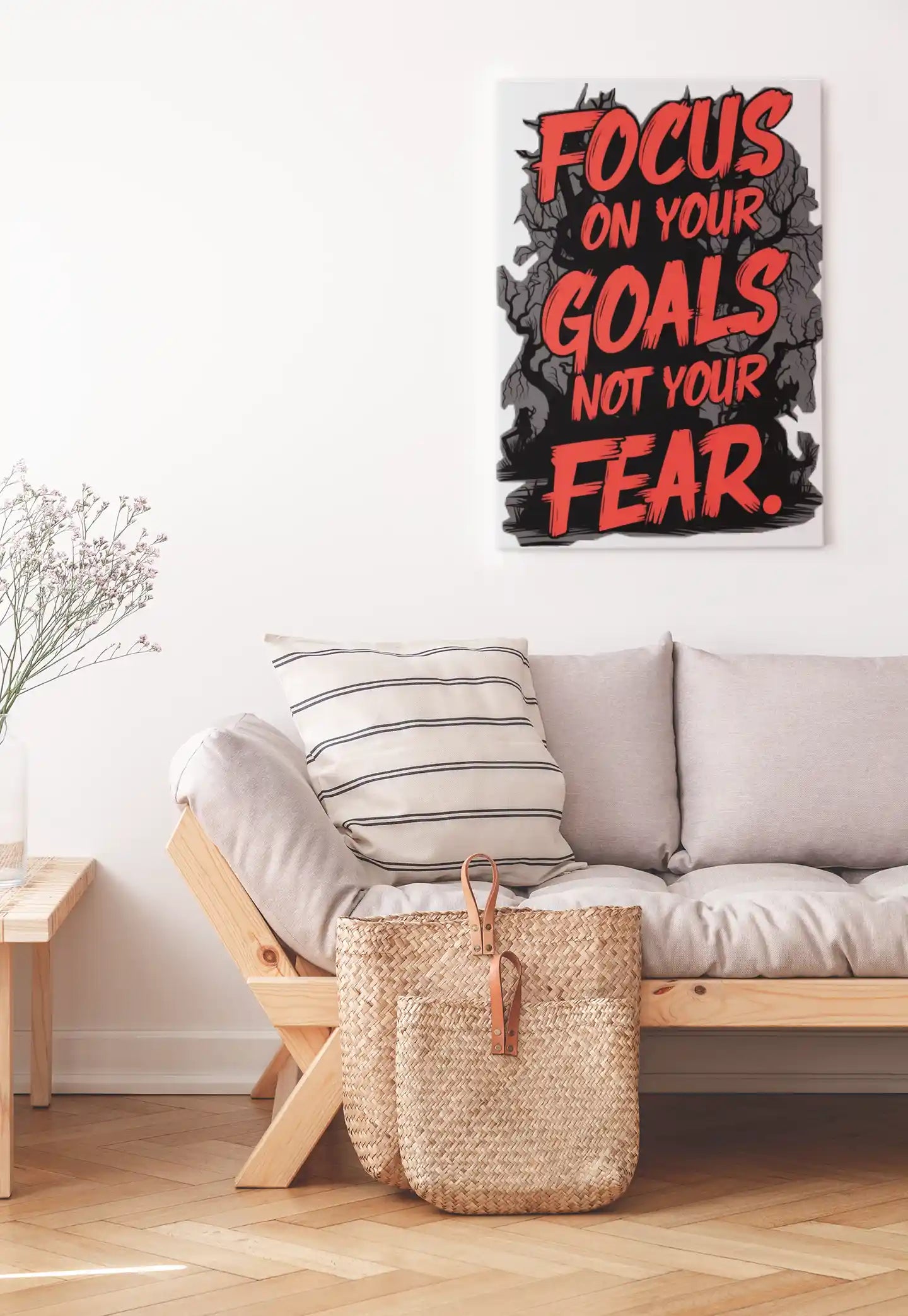 Focus on Goals, Not Your Fear Poster