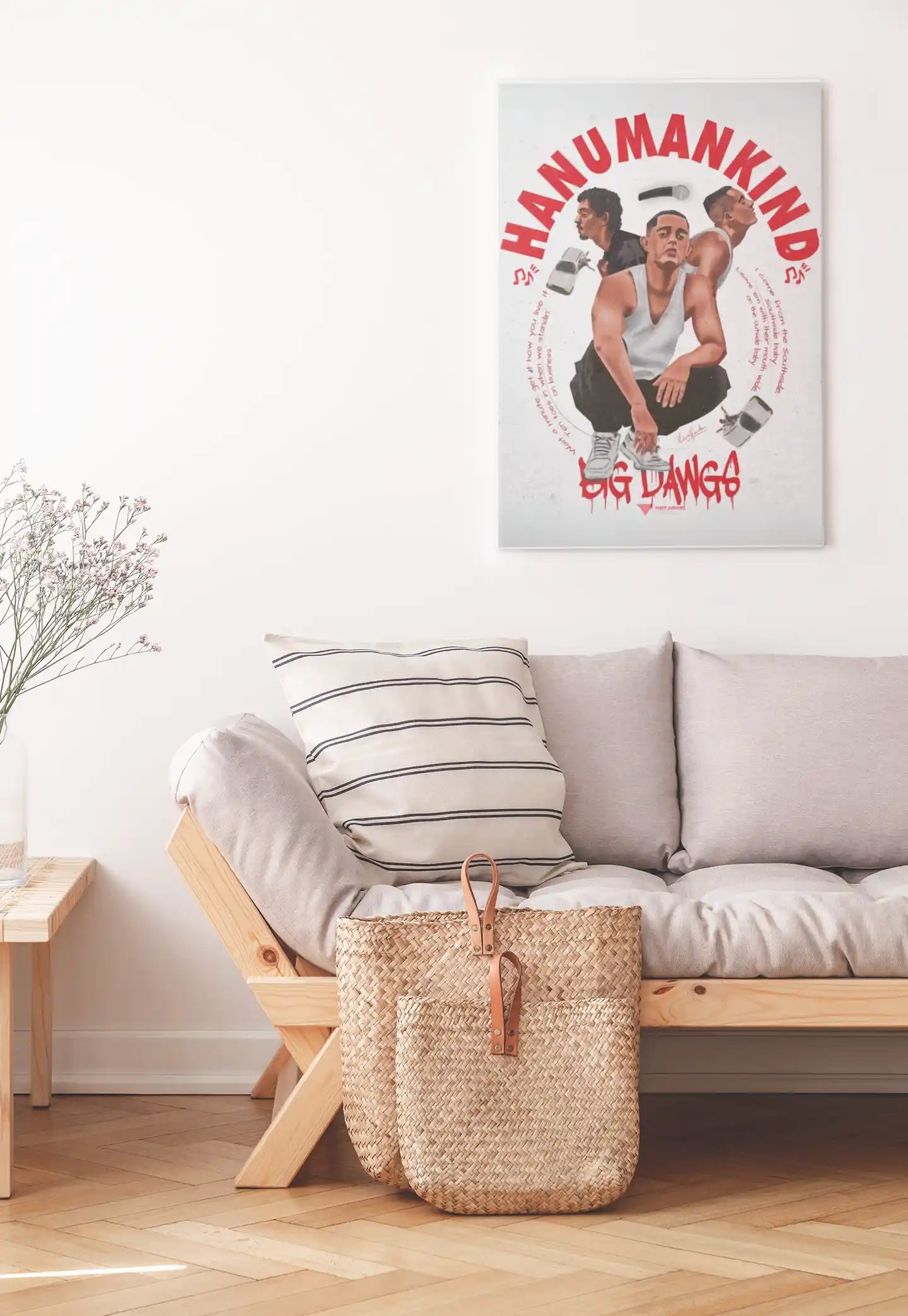 Hanuman Kind Powerful Devotional Art Poster