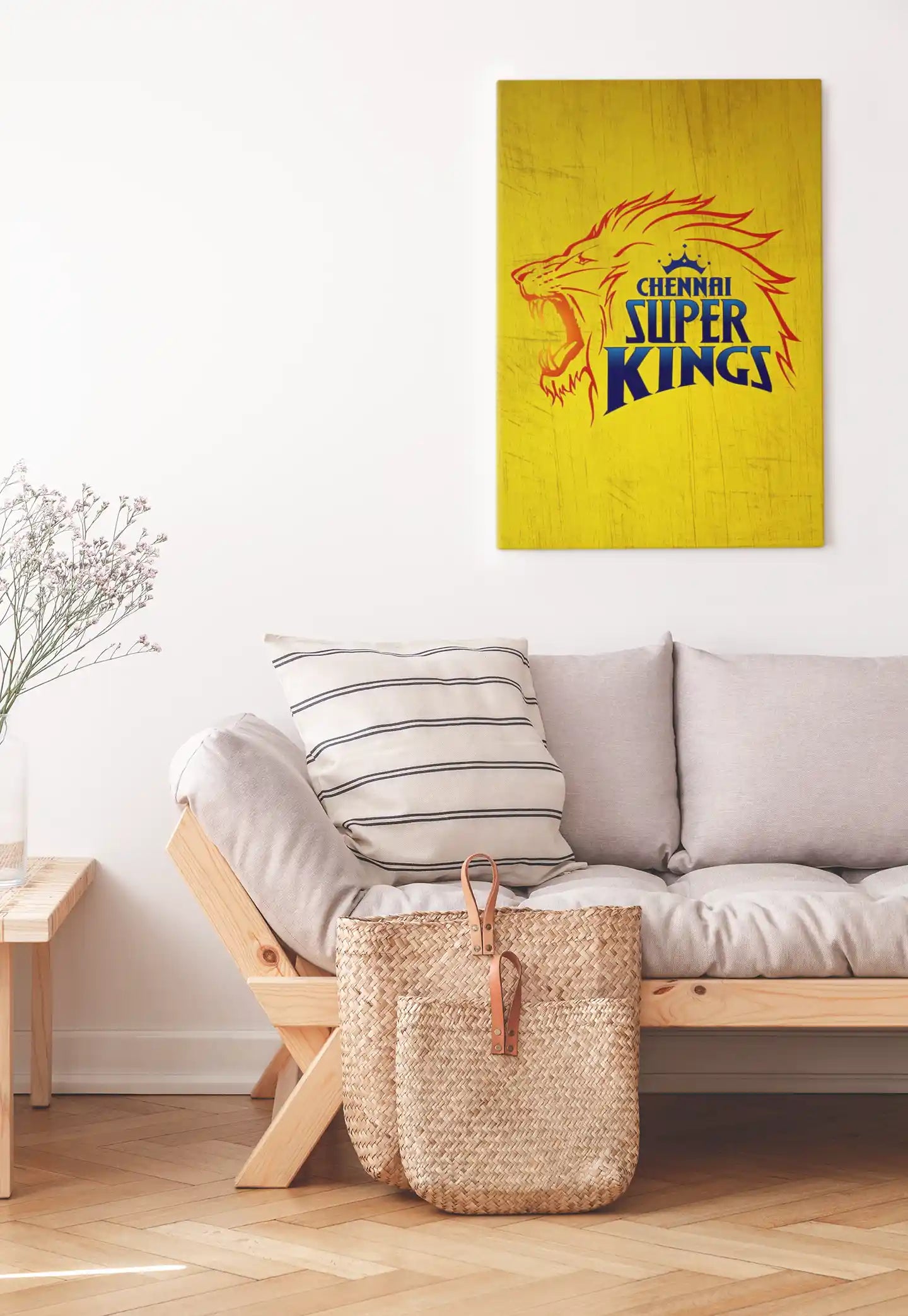 CSK Logo Yellow Power Poster - IPL