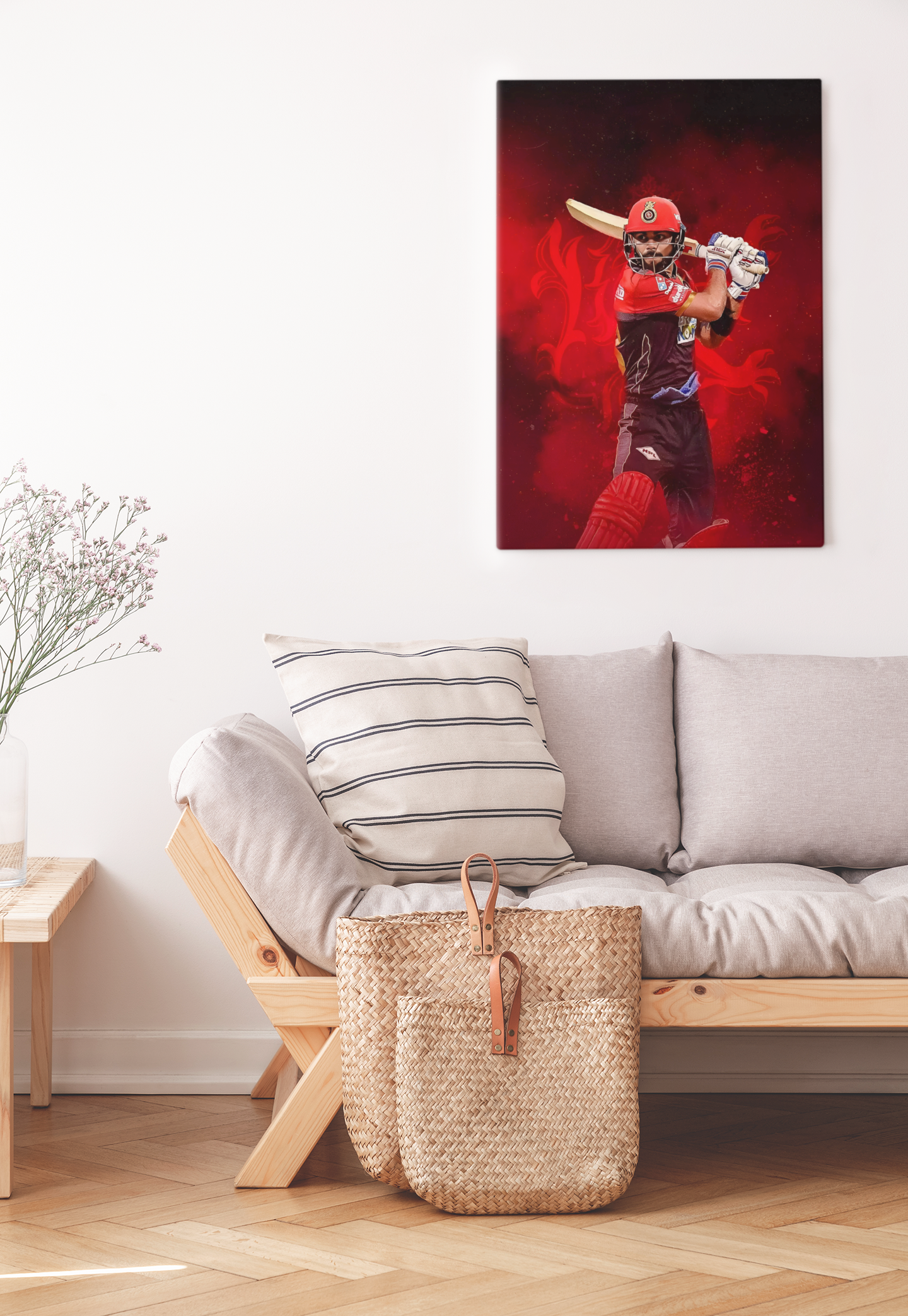Virat Kohli in Red Attack Mode Poster - IPL