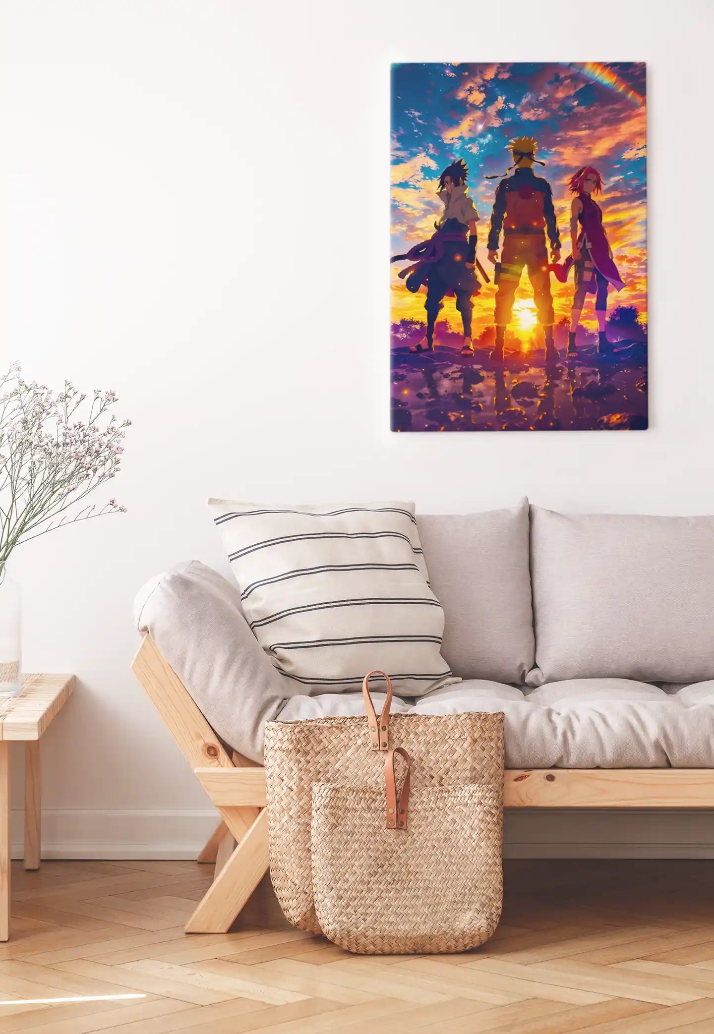 Sci-Fi Warrior Sunset Battle Scene