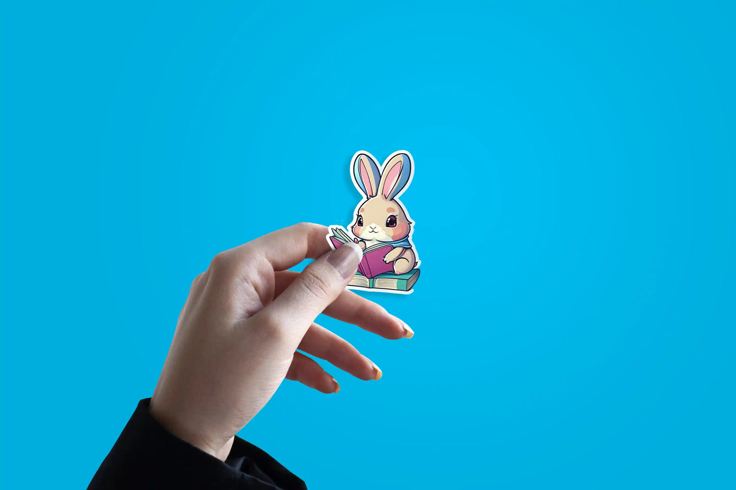 Book-Loving Cute Bunny