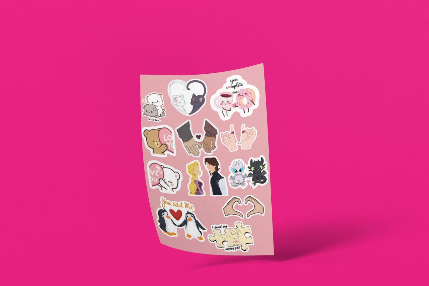Couple – Romantic & Cute (12 Pcs)