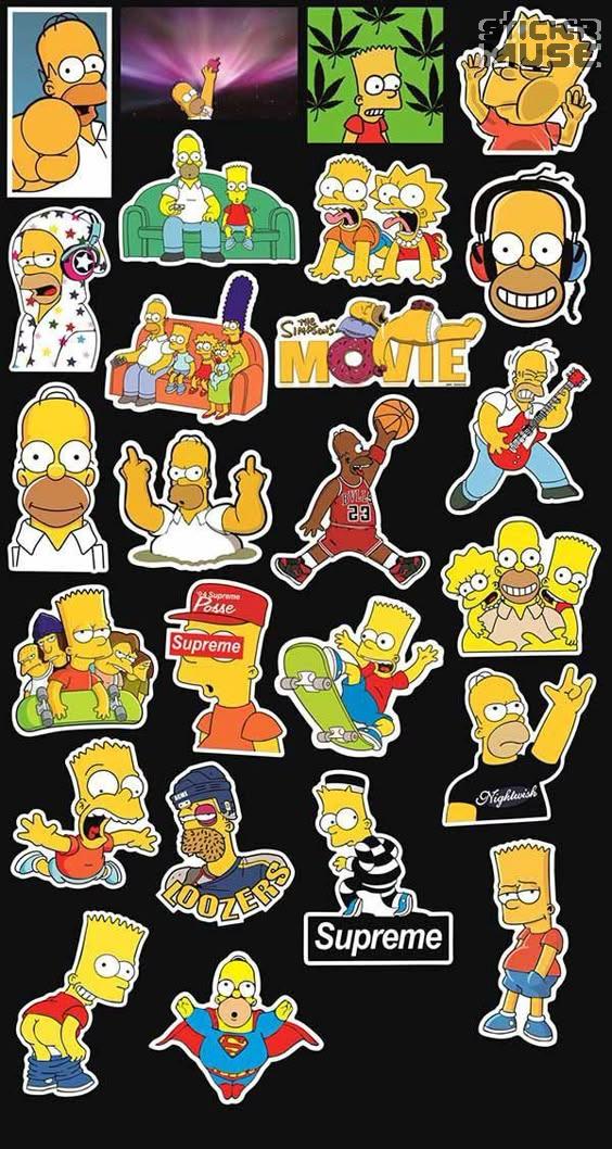 The Simpsons Chaos – Springfield’s Best | STICKER PACK (24 Pcs)