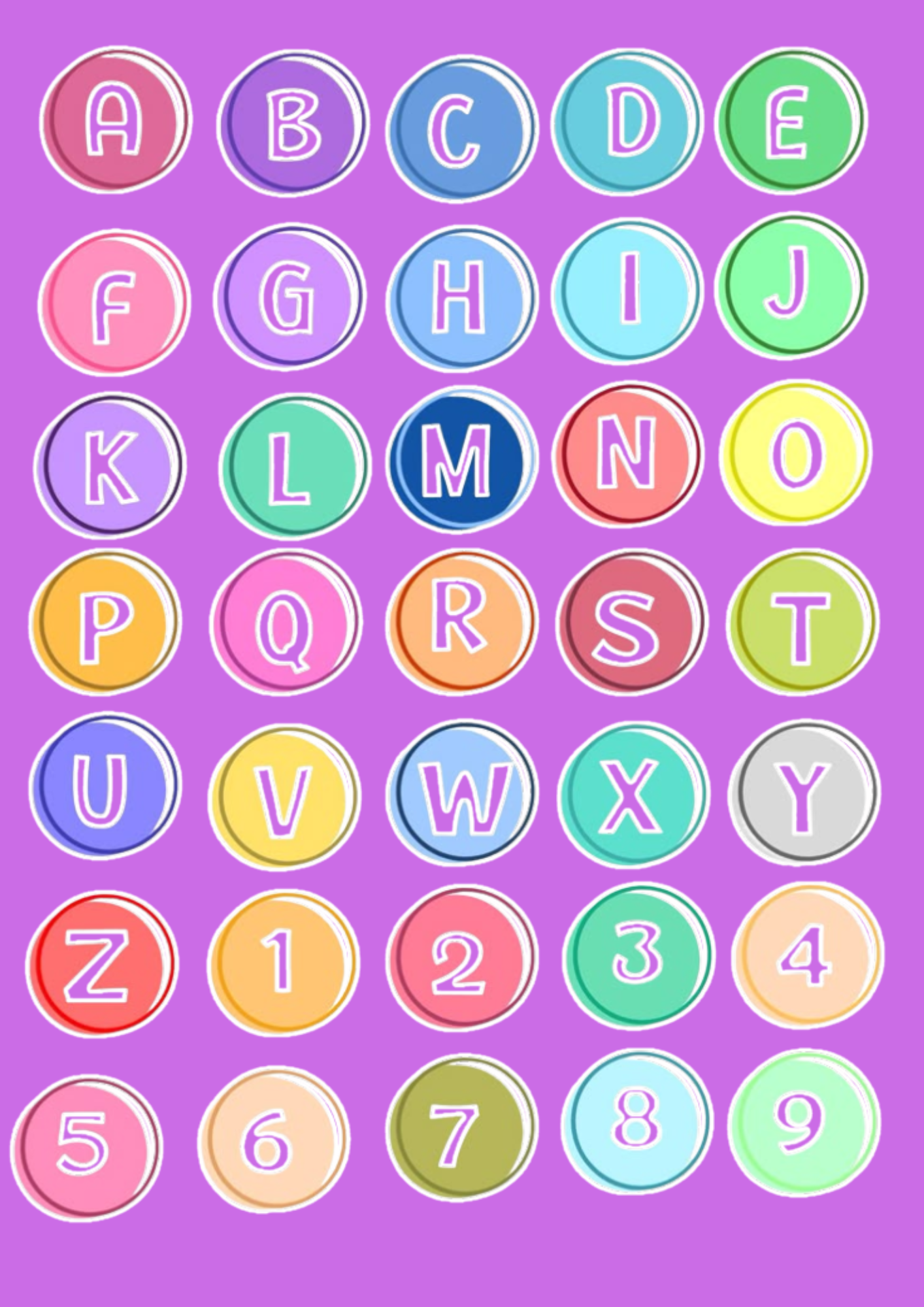 Engaging Alphabet and Number Stickers for Kids Sticker Pack (35 Pcs)