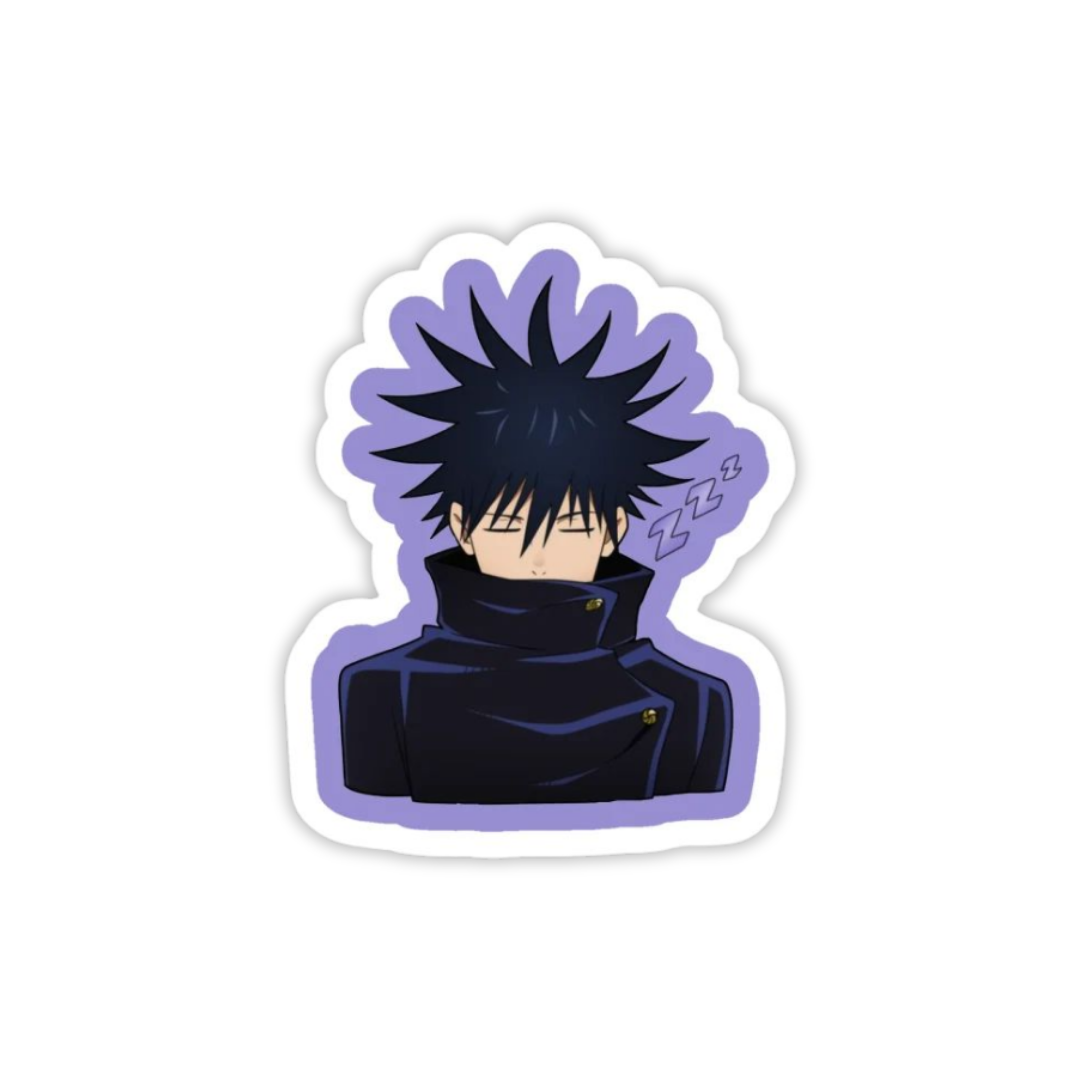 Sticker of an anime character Fushiguro Megumi Shadow Mode JJK