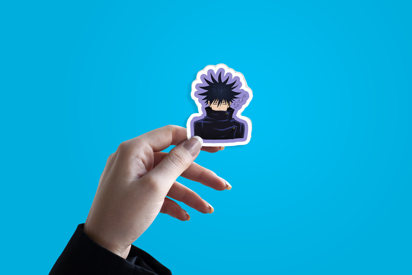 Jujutsu Kaisen Fushiguro Megumi with blue background