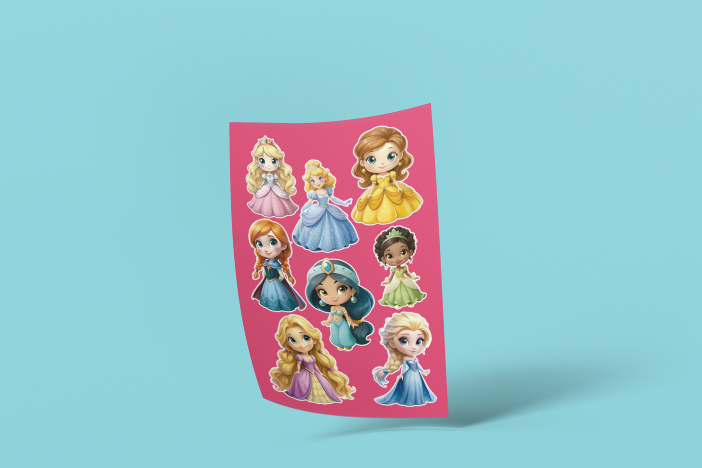 Royal Princess Stickers for Enchanting Playtime Sticker Pack (8 Pcs)