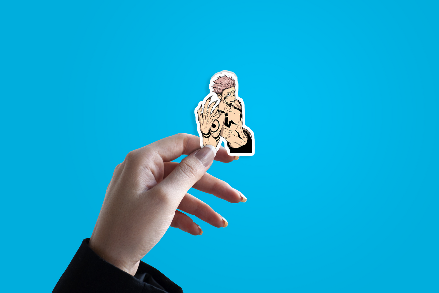 Sukuna fingers from Jujutsu Kaisen sticker