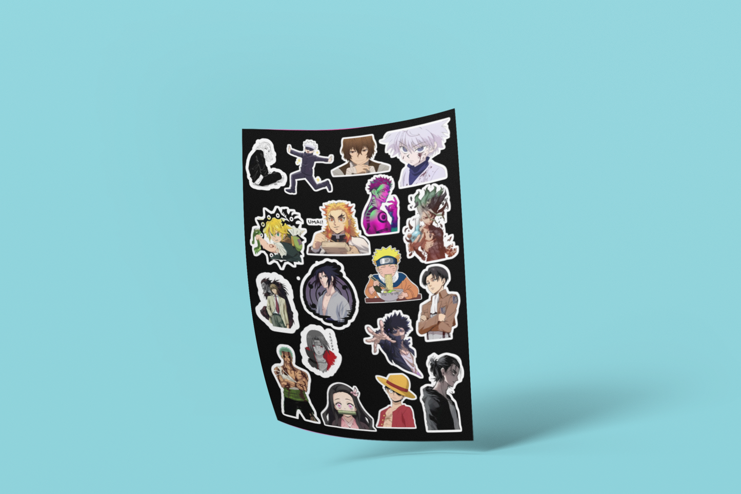 Anime Otaku Sticker Pack (18 pcs)