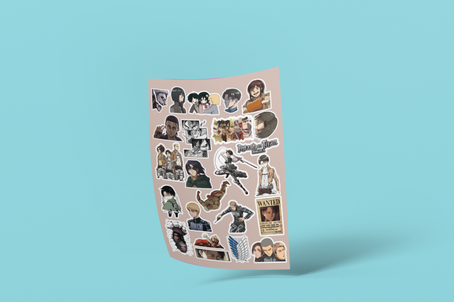 Attack on Titans Anime Sticker pack (24 pcs)