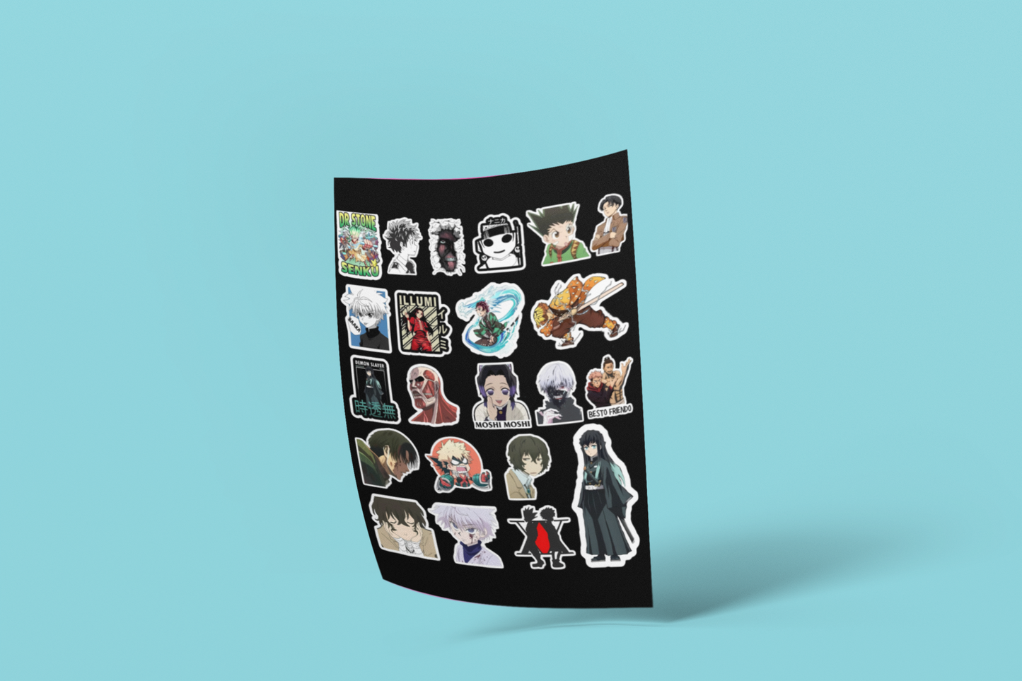 Random Anime Sticker Pack (22 pcs)