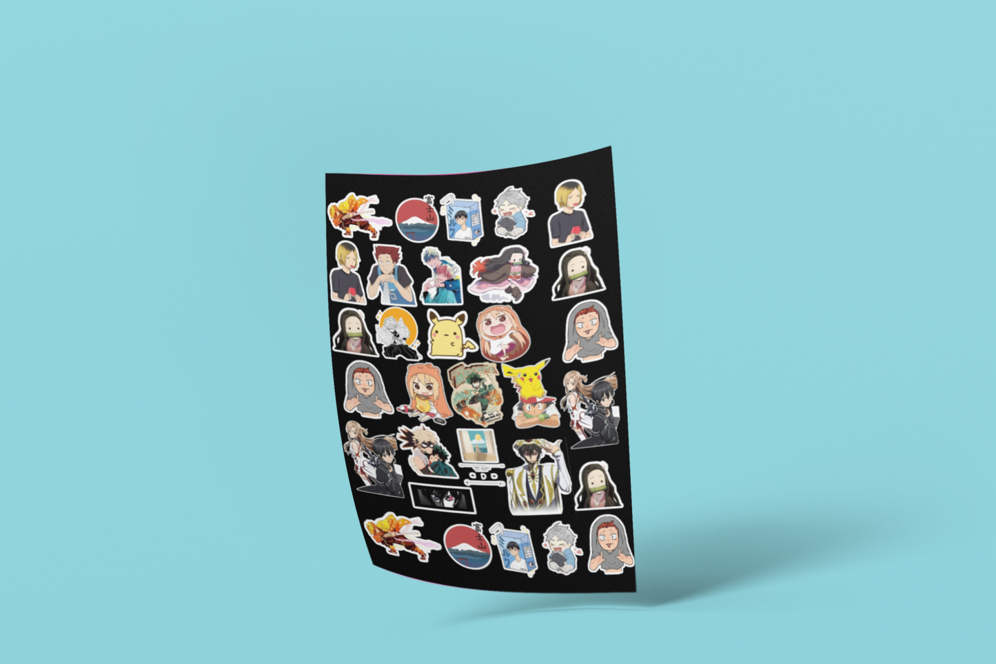 Cute Anime Stickers for your cupboard (31 pcs)