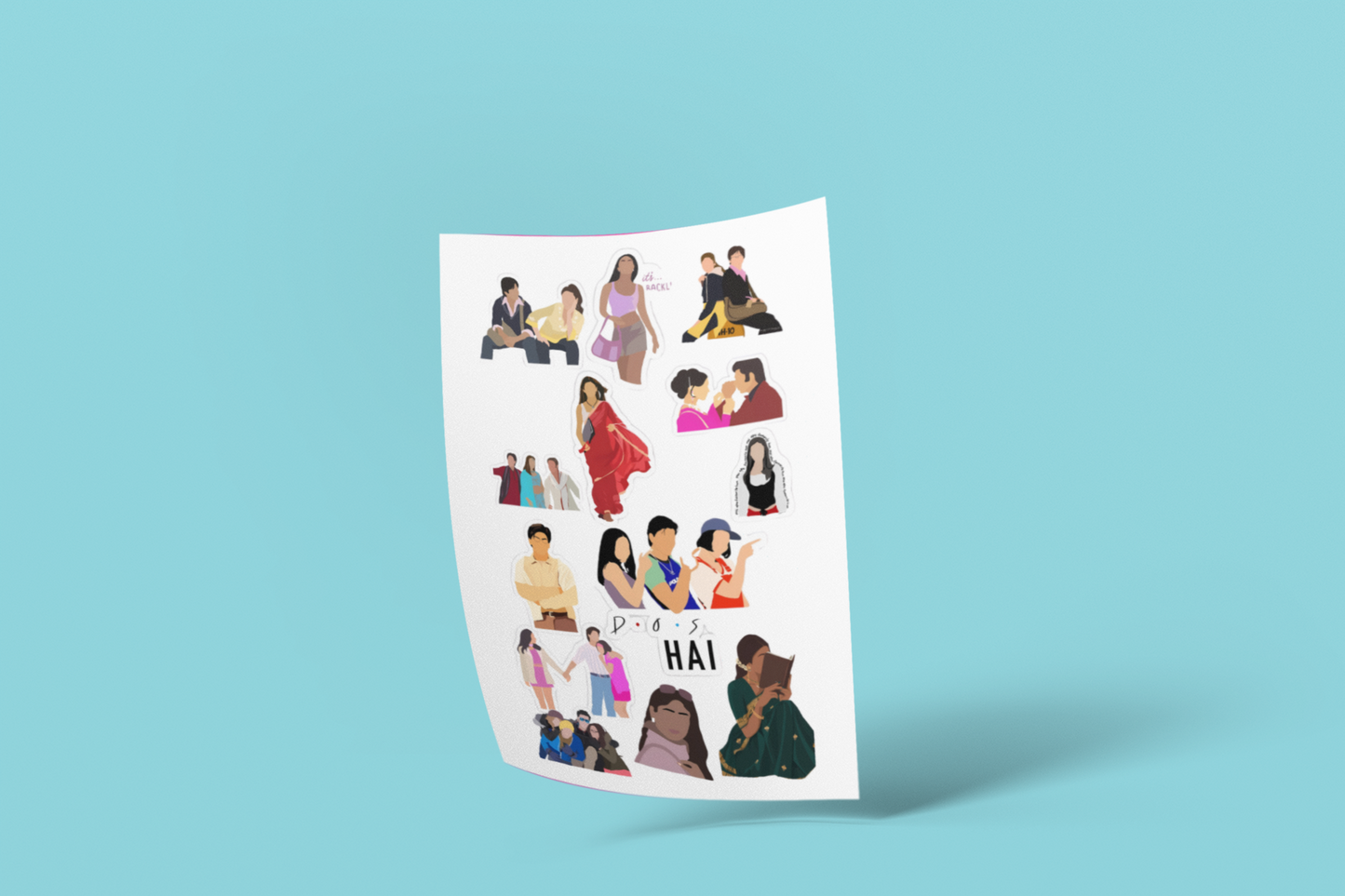 Bollywood Movie Sticker Pack (14 pcs)