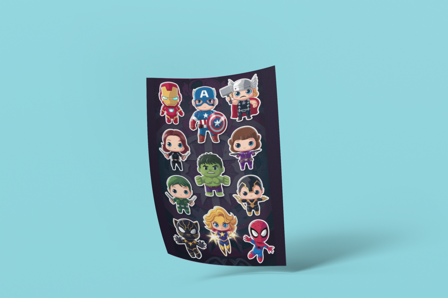 Cute Marvel Character Sticker Pack (11 pcs)