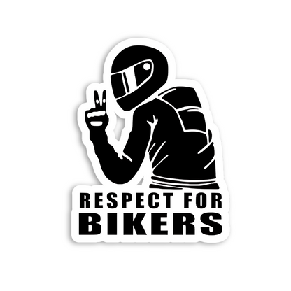 Respect for Bikers Safety Awareness Sticker
