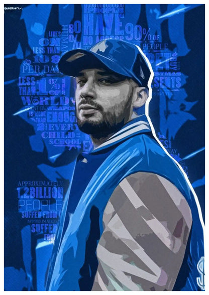 Street Rapper Urban Hip-Hop Style Poster