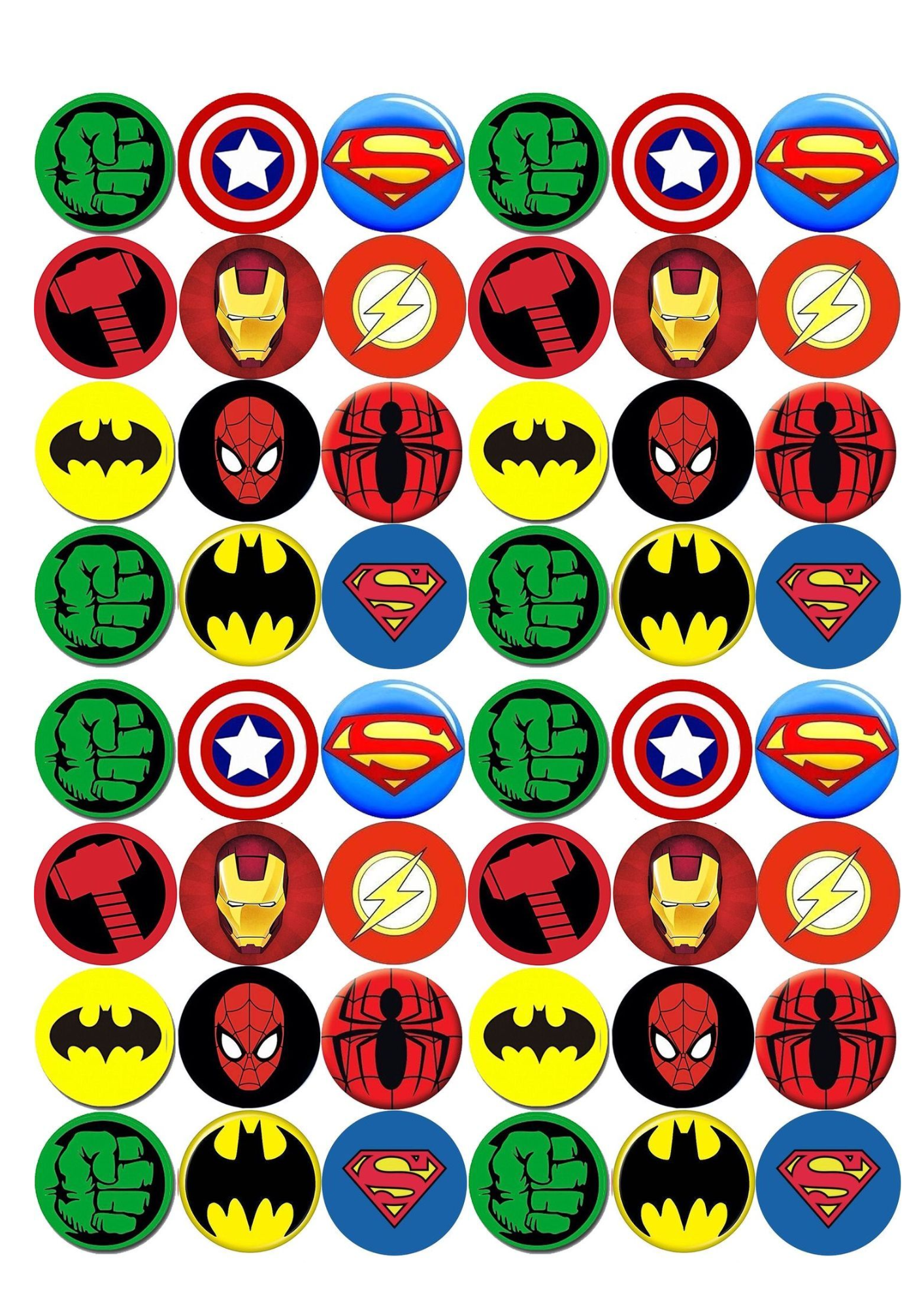 Marvel Badges Logo Sticker Pack (48 pcs)