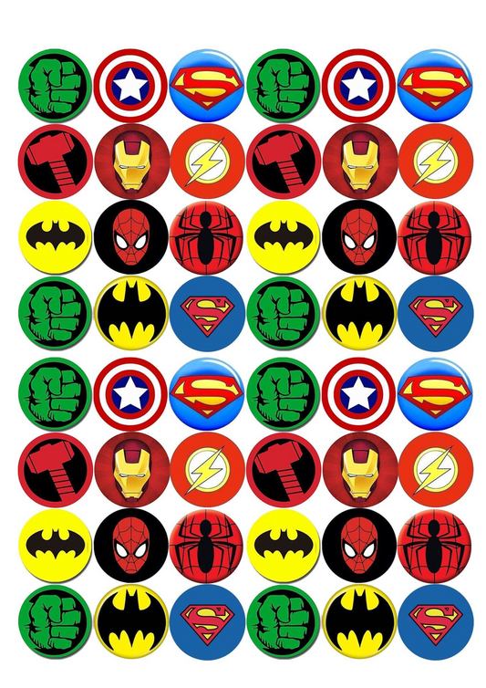 Marvel Badges Logo Sticker Pack (48 pcs)