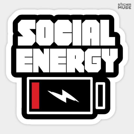 Social Energy – Low Battery | STICKERS