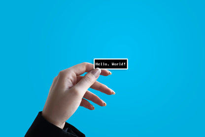 Hello World Coding Text
