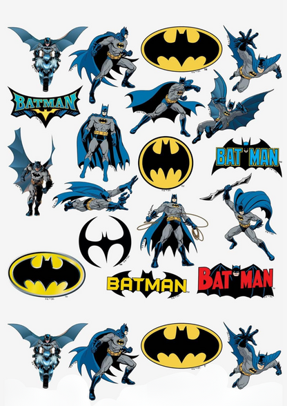 Batman Theme Sticker Set - (22 pcs)
