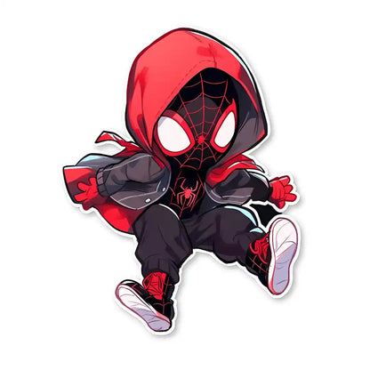 Red Hooded Ninja Warrior
