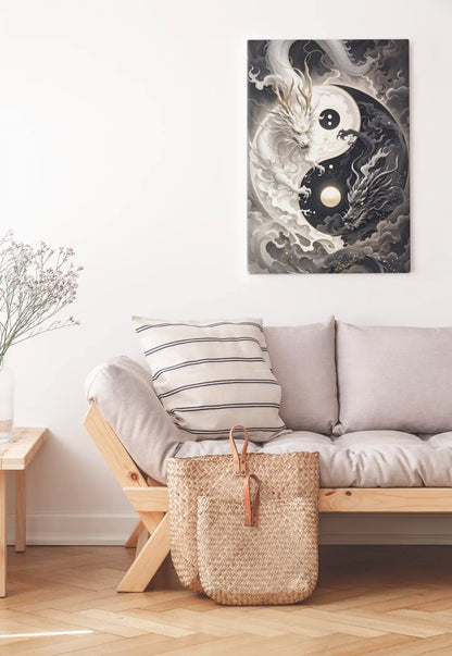 Yin-Yang Balance Artistic Poster