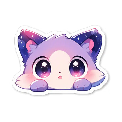 Purple Fox with Sparkling Eyes