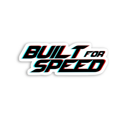 Built for Speed Motorcycle Racing Sticker