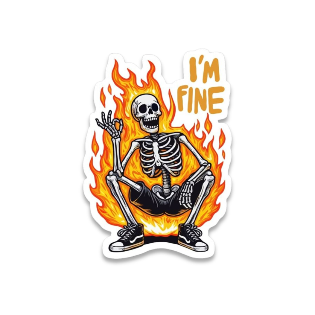 I Am Fine Skull – Dark Humor