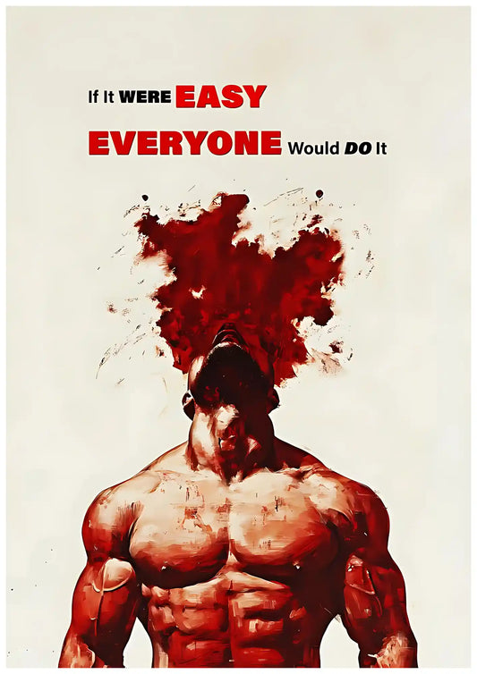 Fierce Warrior Blood Rage Battle Poster