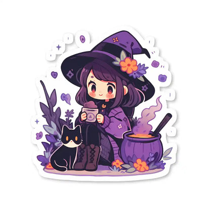 Little Witch in Purple Cloak