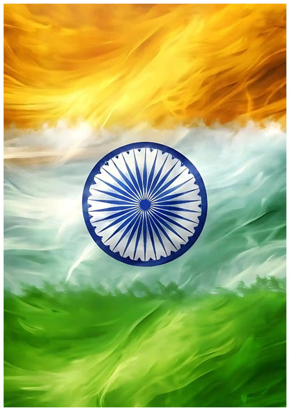 Indian Flag Patriotic Pride Wall Poster