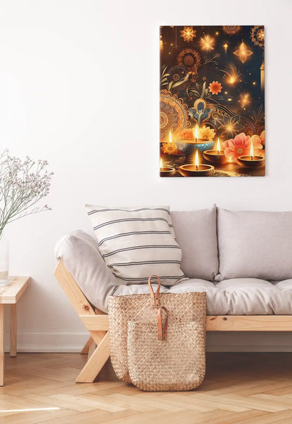 Warm Candlelight Festive Ambiance Poster