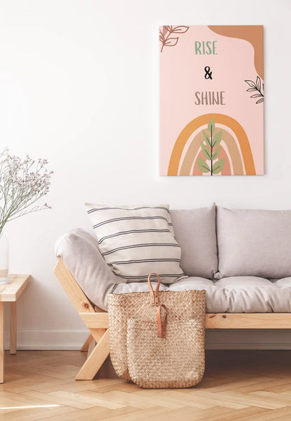 Rise and Shine with Positivity Poster