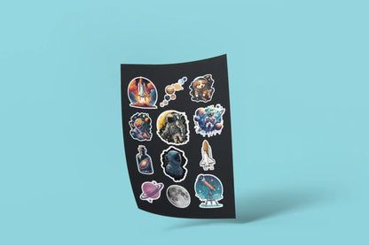 Vibrant Galaxy Dreams with Cosmic Elements Pack (14 Pcs)