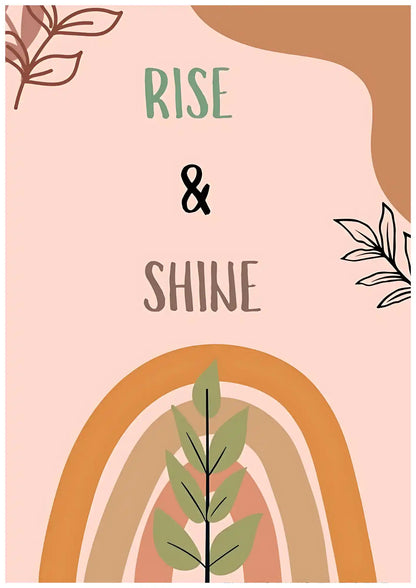 Rise and Shine with Positivity Poster