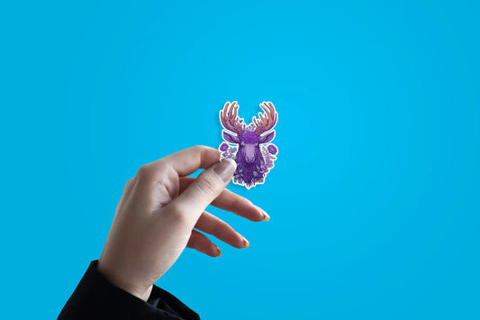 Mystic Purple Deer Spirit