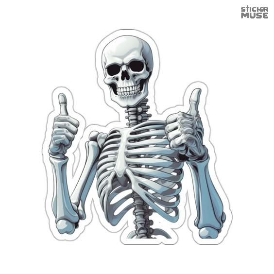 Skeleton Thumbs Up – Eternal Cool | STICKERS