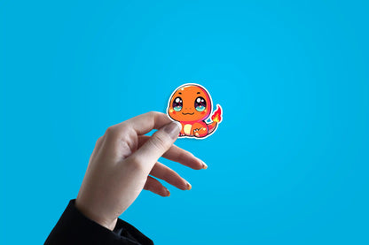 Smiling Orange Baby Dino