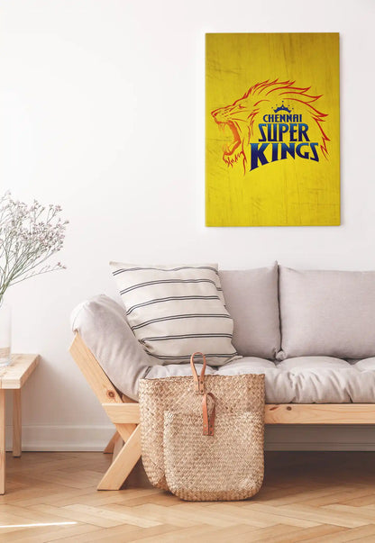 CSK Logo Yellow Power Poster - IPL