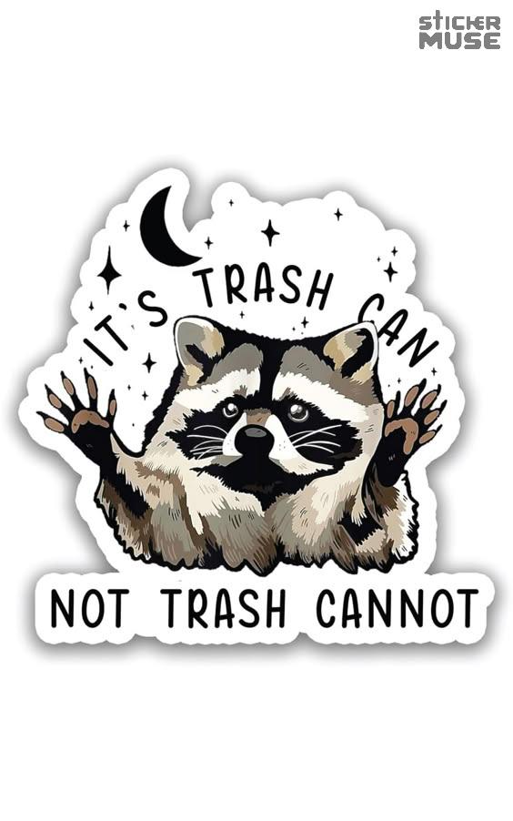 Not Trash – Funny Skeletal Humor | STICKERS